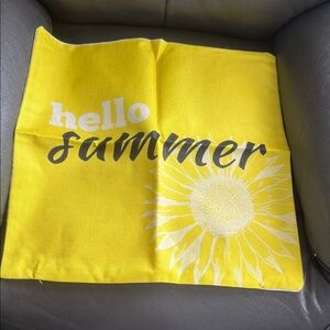 Sunflower Yellow Decorative Pillow Cover